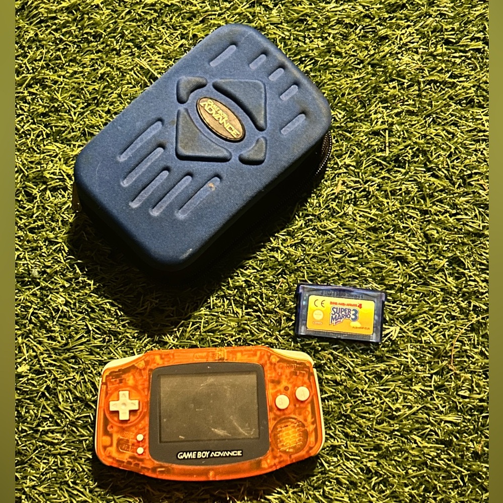 Gameboy advance w/ case and 2 games